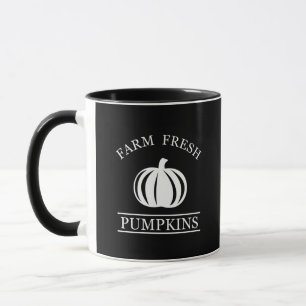 Elegant simple Farm fresh pumpkins fall autumn Mug