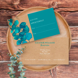 Elegant Simple Floral Appointment Card