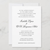 Elegant Simple Formal Spanish Wedding Invitation | Zazzle