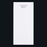 Elegant Simple From The Desk Of Writing Notepad<br><div class="desc">From the desk of notepad. Features name in complementary typography on a solid white background. Plenty of writing space for notes,  reminders and lists.</div>
