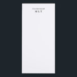 Elegant Simple From The Desk Of Writing Notepad<br><div class="desc">From the desk of notepad. Features name in complementary typography on a solid white background. Plenty of writing space for notes,  reminders and lists.</div>