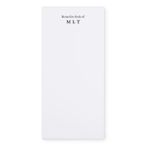 Elegant Simple From The Desk Of Writing Notepad