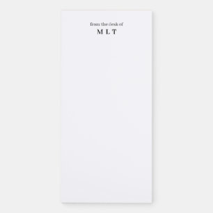 Elegant Simple From The Desk Of Writing Notepad