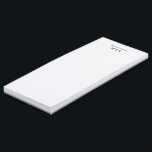 Elegant Simple From The Desk Of Writing Notepad<br><div class="desc">From the desk of notepad. Features name in complementary typography on a solid white background. Plenty of writing space for notes,  reminders and lists.</div>