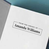 Elegant simple from the library of bookplate