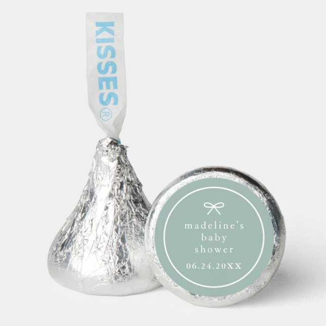 Elegant Simple Gender Neutral Baby Shower Hershey®'s Kisses® (Front)