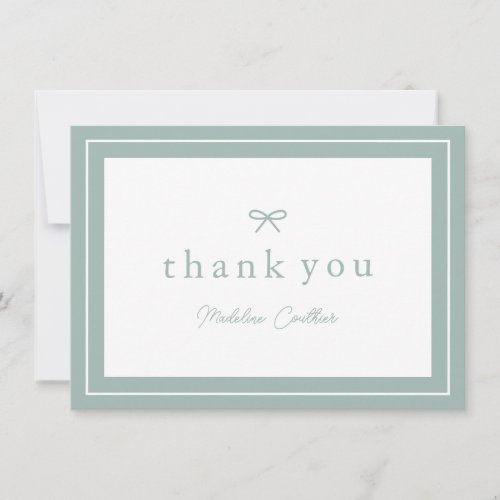 Elegant Simple Gender Neutral Baby Shower Thank You Card