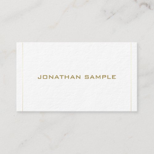 Elegant Simple Gold Design Luxury Professional Business Card