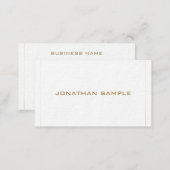 Elegant Simple Gold Design Luxury Professional Business Card (Front/Back)