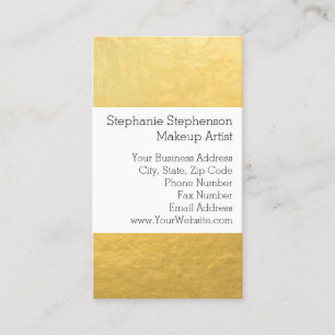 Elegant Simple Gold Foil Effect Background Business Card