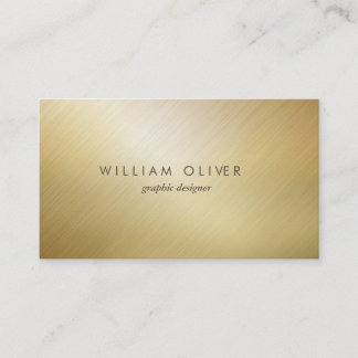 Elegant simple gold modern professional business card