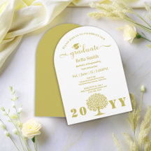 Elegant Simple Golden Graduation