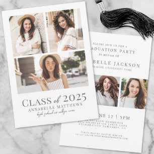 Elegant Simple Graduate Photo Graduation Party Invitation