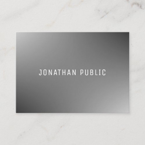 Elegant Simple Grey Template Modern Professional Business Card