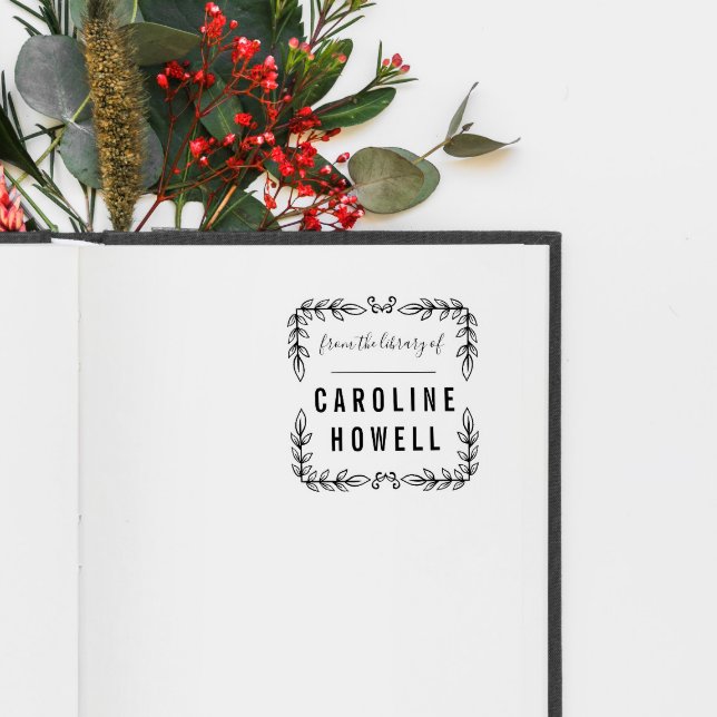 Elegant Simple Leaves From The Library Of Self-in Rubber Stamp (Creator Uploaded)