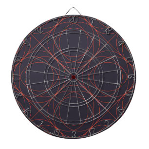 Elegant, simple, lively, modern line pattern art dart board