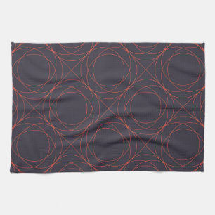 Elegant, simple, lively, modern line pattern art kitchen towel