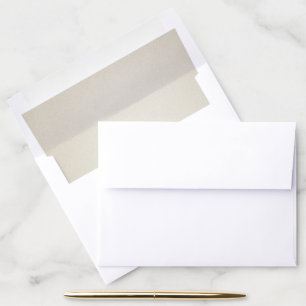 ELEGANT SIMPLE LUXE METALLIC FAUX SILVER FOIL ENVELOPE LINER