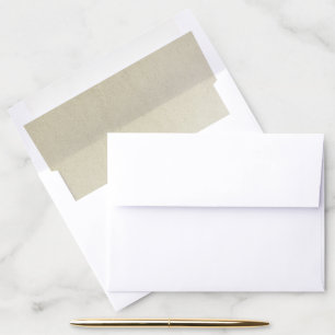 ELEGANT SIMPLE LUXE TEXTURED FAUX SILVER FOIL ENVELOPE LINER