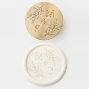 Elegant Simple Luxury Fine Art Wedding Wax Seal Stamp