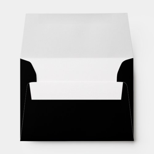 Elegant Simple Minimal Classic Stylish Basic Black Envelope
