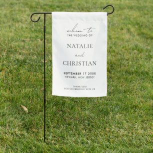 Elegant Simple Minimal Modern Wedding Welcome Sign