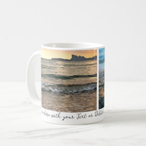   Elegant Simple Minimal Script Personalized Photo Coffee Mug