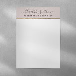 Elegant Simple Minimal Taupe Personal Stationery<br><div class="desc">Simple template with minimal layout to personalize with your name and text.</div>