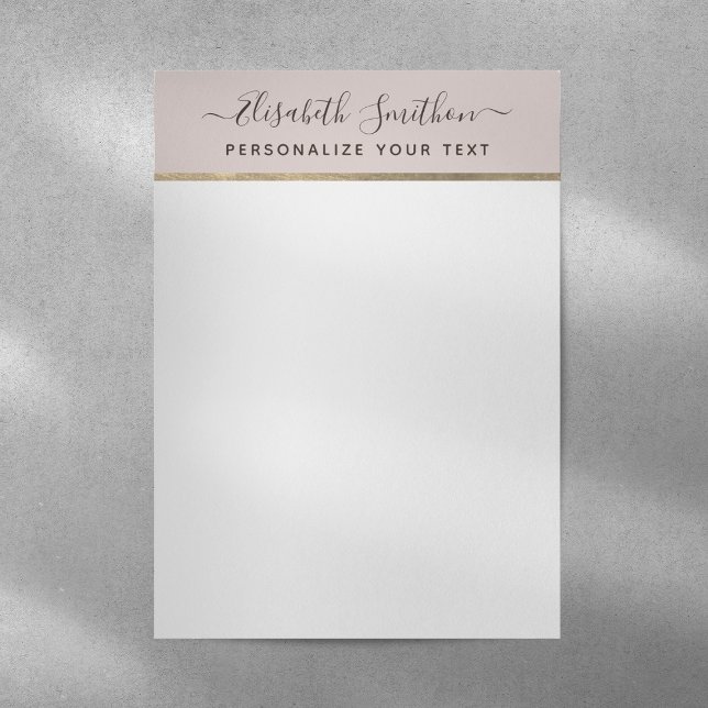   Elegant Simple Minimal Taupe Personal Stationery (Creator Uploaded)