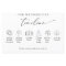 Elegant Simple, Minimal Wedding Timeline, Program