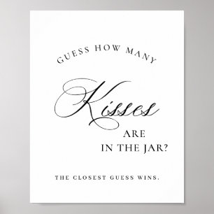 Elegant Simple Minimalist Bridal Shower Sign