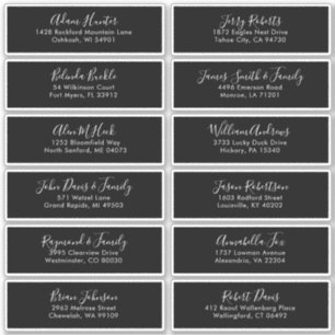 Elegant Simple Minimalist Modern Address Label