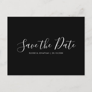Elegant Simple Minimalist Modern Save the Date Postcard