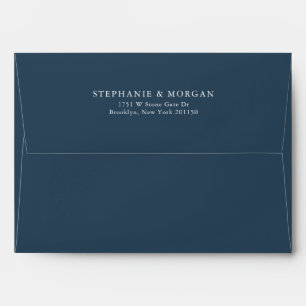 Elegant Simple Minimalist Modern Wedding Envelope