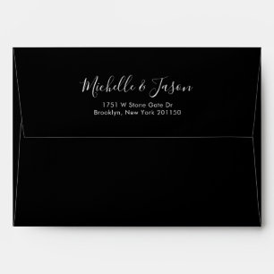 Elegant Simple Minimalist Modern Wedding Envelope