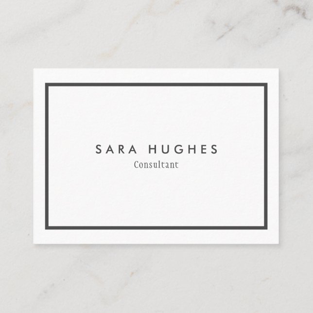 Elegant Simple Modern Appointment Card (Back)
