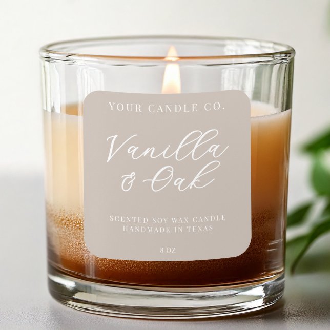 Elegant Simple Modern Candle Label (Creator Uploaded)
