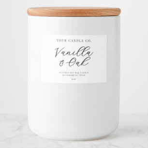 Elegant Simple Modern Candle Label