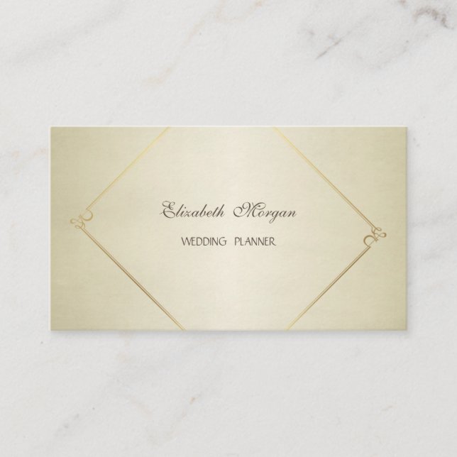 Elegant Simple Modern Chic Business Card (Front)