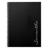 elegant simple modern chic trendy monogram black notebook elegant simple modern chic trendy monogram black notebook