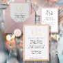 Elegant Simple Modern Dusty Pink Gold Foil Wedding Foil Invitation