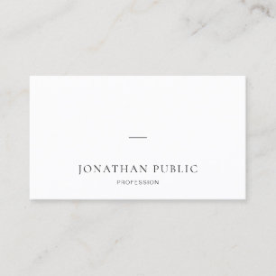 Elegant Simple Modern Minimalist Design Template Business Card