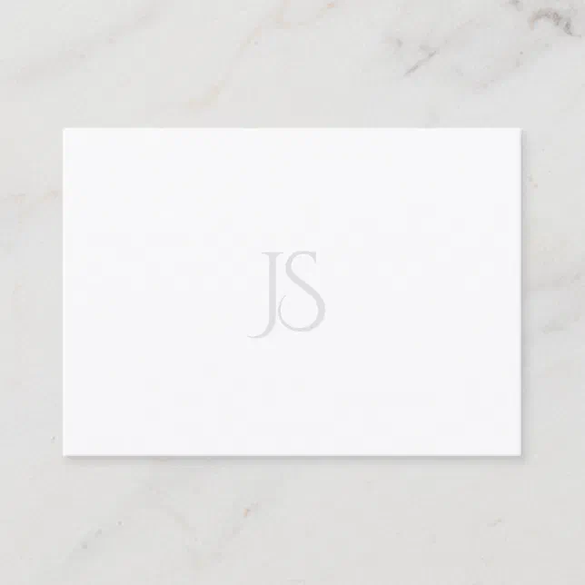 Elegant Simple Modern Minimalist Monogram Template Business Card | Zazzle