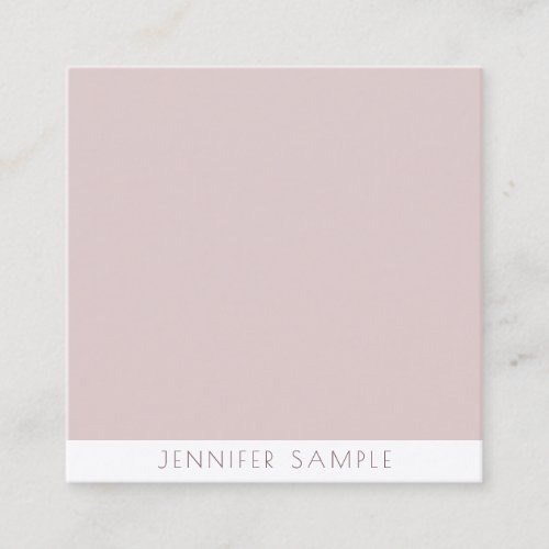 Elegant Simple Modern Minimalist Template Luxury Square Business Card