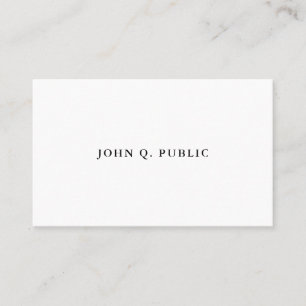 Elegant Simple Modern Minimalist Trendy Template Business Card