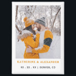 Elegant Simple Modern Photo Wedding Save The Date  Magnet<br><div class="desc">Elegant Simple Modern Photo Wedding Save The Date magnet. Minimalist wedding save the date magnet editable template,  easy to personalized with your photo ,  names and wedding destination info. This makes a nice keepsake or wedding favor also.</div>