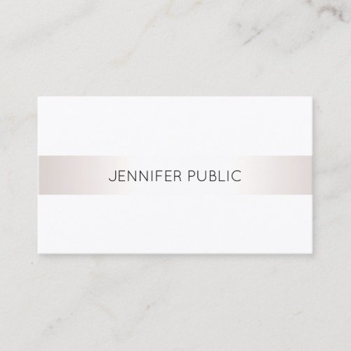 Elegant Simple Modern Professional Plain Luxury Business Card