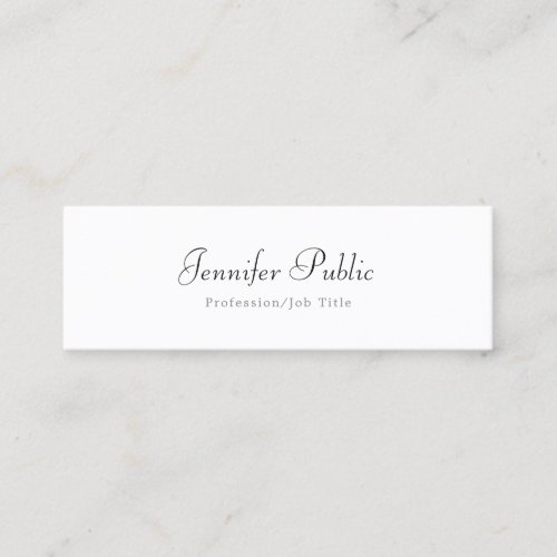 Elegant Simple Modern Professional Template Trendy Mini Business Card