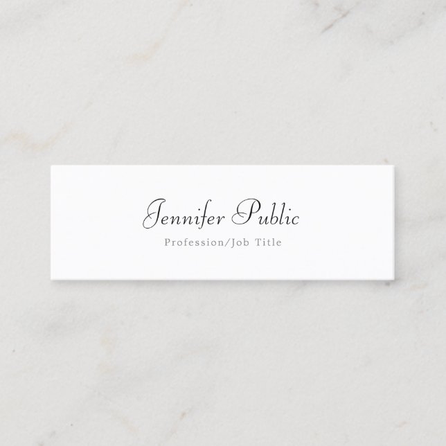Elegant Simple Modern Professional Template Trendy Mini Business Card (Front)