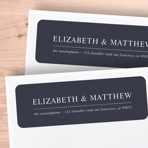 Elegant Simple Modern Return Address Label